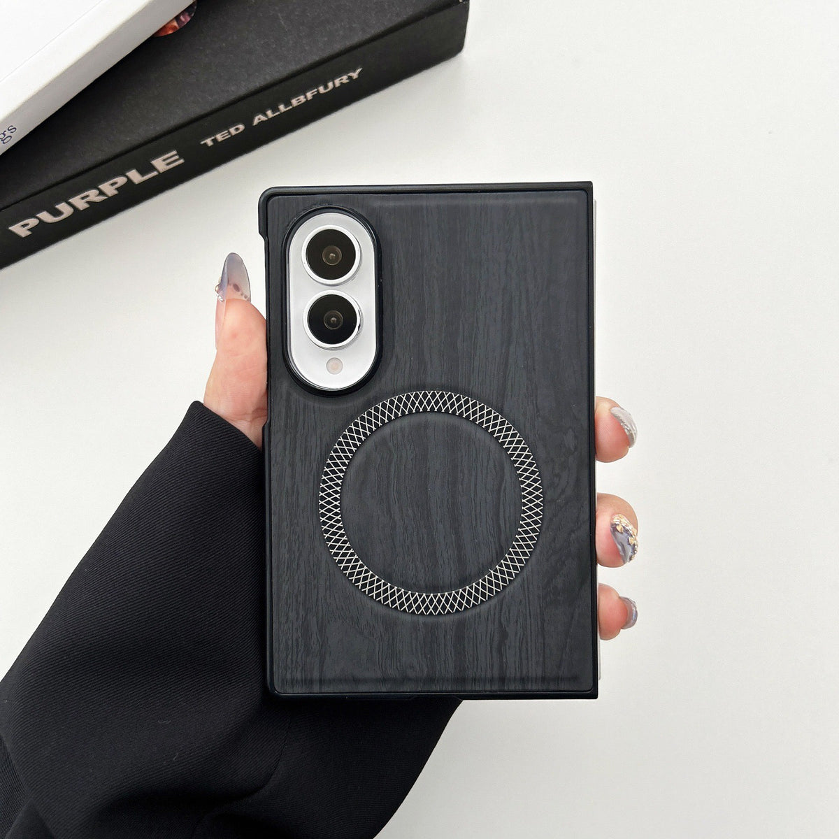 Premium Wooden MagSafe Case for Samsung Galaxy Z Fold 6 | Fold 7 | Fold 8 | Fold 8 Ultra | Slim Shockproof Luxury Cover