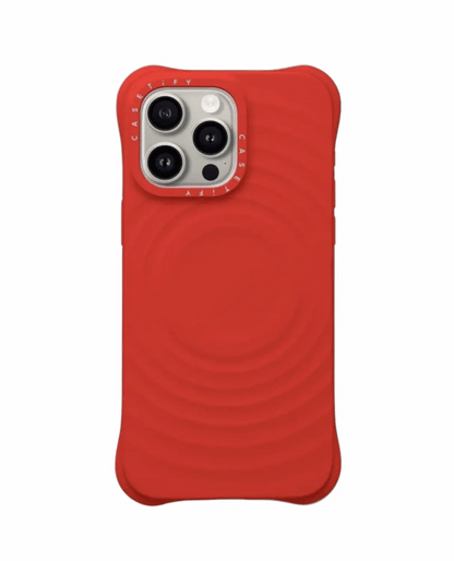 Bright Wave Texture Shockproof MagSafe iPhone Case