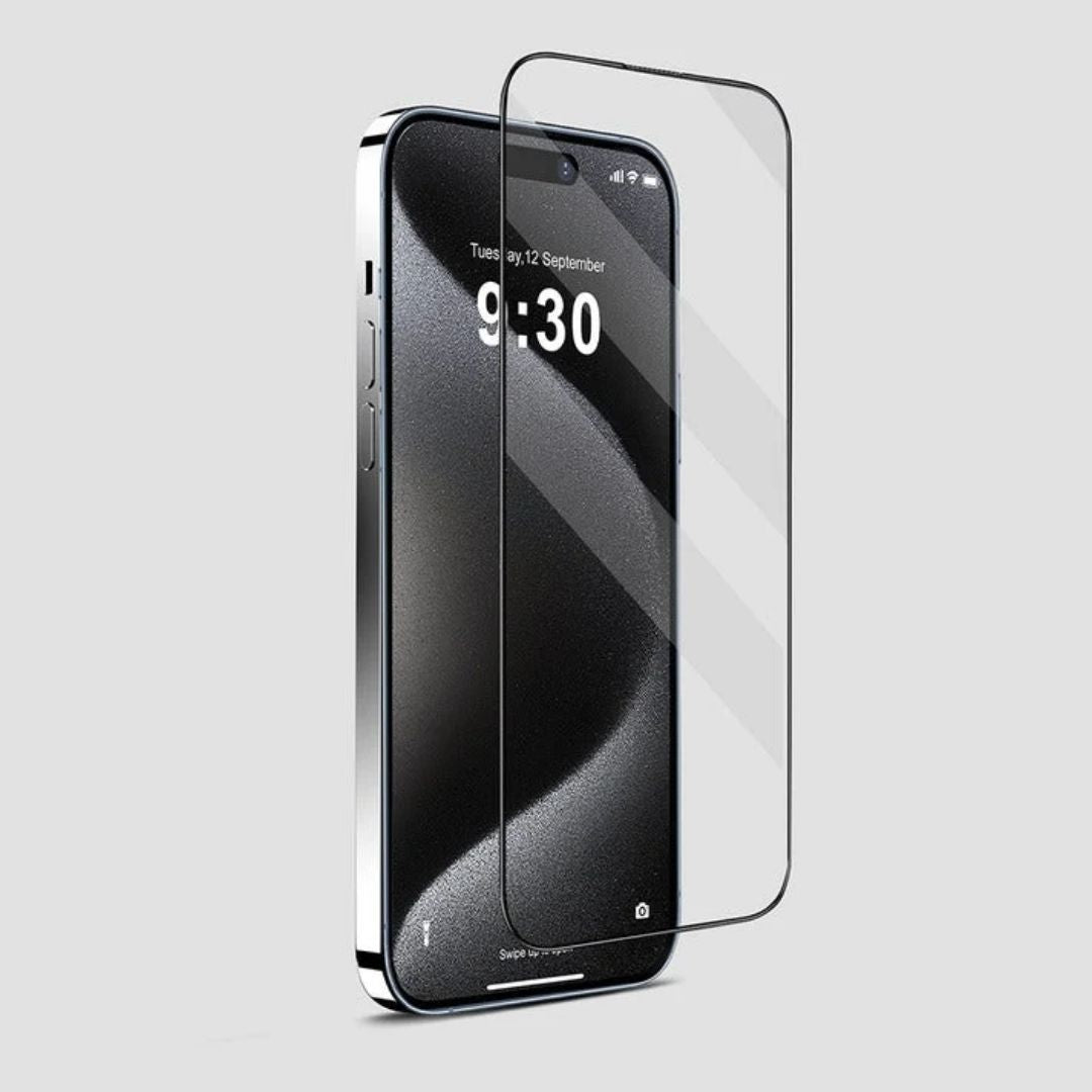 HD Clear Tempered Glass Screen Protector for iPhone – 9H Hardness, Full Coverage, Scratch Resistant & Bubble-Free Installation