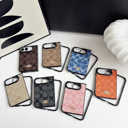 Blue Monogram Denim-Look iPhone Duo Case
