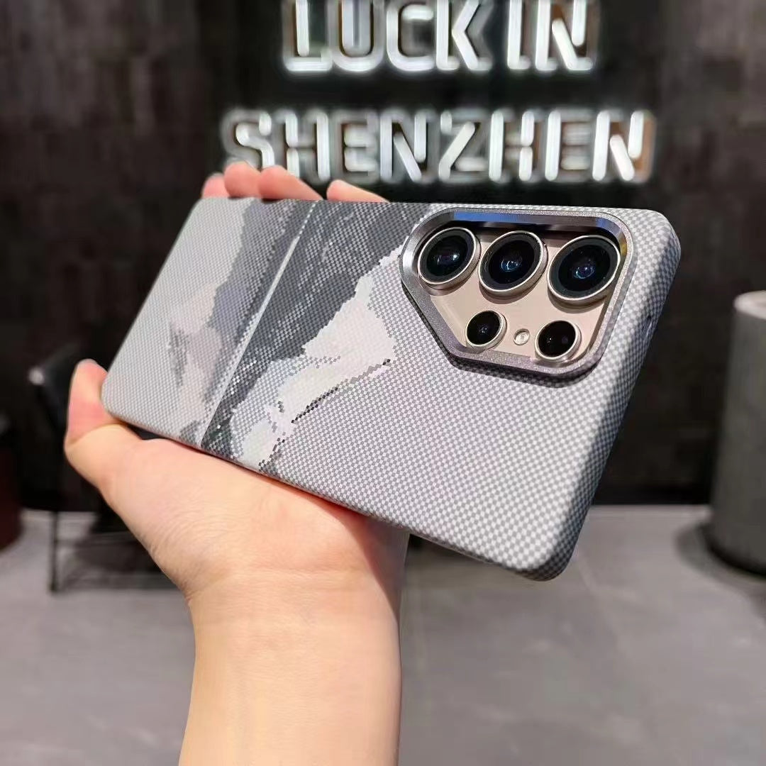 Carbon Fiber Pattern Slim Protective iPhone Case