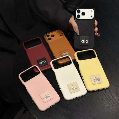 Premium Minimal Leather iPhone Case | Soft Touch Shockproof Protective Cover for iPhone