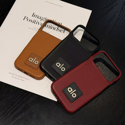 Premium Minimal Leather iPhone Case | Soft Touch Shockproof Protective Cover for iPhone