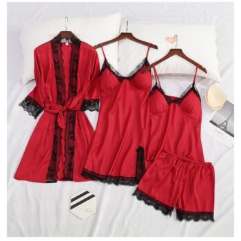 Scarlet Elegance Nightwear Set