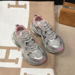CaseIT India Futuristic Metallic Silver Chunky Sneakers