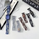 CaseIT India Luxury Monogram Fabric Apple Watch Bands – Set of 4 Colors