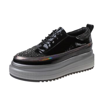 CaseIT India LuxeRise Crystal Platform Sneakers