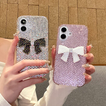 CaseIT India Luxury Crystal Bow Rhinestone iPhone Case