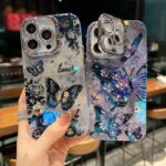 CaseIT India Midnight Butterfly 3D Embossed Resin iPhone Case