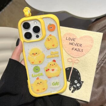 CaseIT India Cute Chick Lucky Charm 3D Cartoon iPhone Case