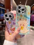 CaseIT India Cute 3D Teddy Bear Resin iPhone Case with Ring Stand