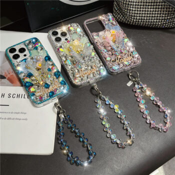 CaseIT India Luxe Crystal Butterfly Jewel iPhone Case