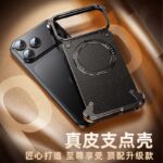 CaseIt LuxeRing™ Leather MagSafe Case for iPhone 17 Pro